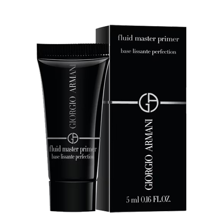 Giorgio Armani Fluid Master Primer 5 ml   ไพรเมอร์เนื้อฟลูอิดแบบใส เบสสำหรับผิวหน้าเนียนเรียบ ลดรูขุมขน เมคอัพติดทน